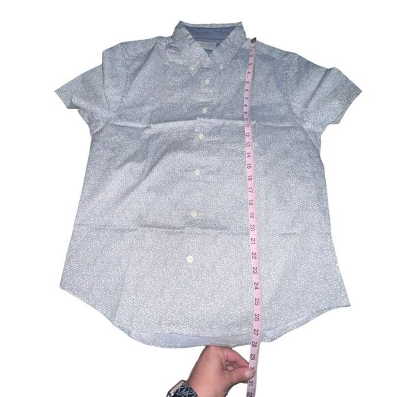 JACHS Men's Floral Shirt Summer‎ Short Sleeve $79 Size Small Gray Button Up NEW - Picture 5 of 10